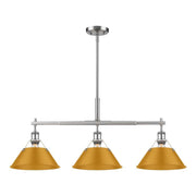 Orwell 3-Light Linear Pendant in Pewter