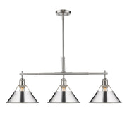 Orwell 3-Light Linear Pendant in Pewter