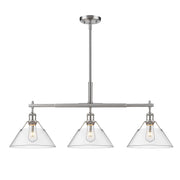 Orwell 3-Light Linear Pendant in Pewter