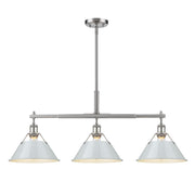 Orwell 3-Light Linear Pendant in Pewter