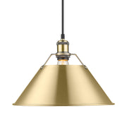 Orwell 14" Pendant in Aged Brass
