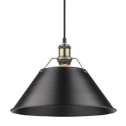 Orwell 14" Pendant in Aged Brass