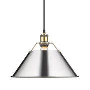 Orwell 14" Pendant in Aged Brass