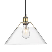 Orwell 14" Pendant in Aged Brass