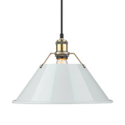 Orwell 14" Pendant in Aged Brass