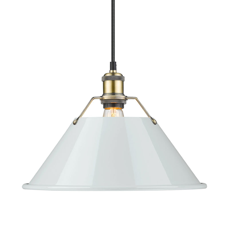 Orwell 14" Pendant in Aged Brass