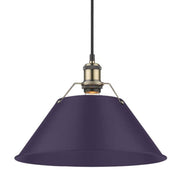 Orwell 14" Pendant in Aged Brass