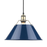 Orwell 14" Pendant in Aged Brass