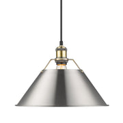Orwell 14" Pendant in Aged Brass