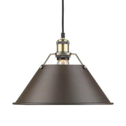 Orwell 14" Pendant in Aged Brass
