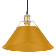 Orwell 14" Pendant in Brushed Champagne Brass
