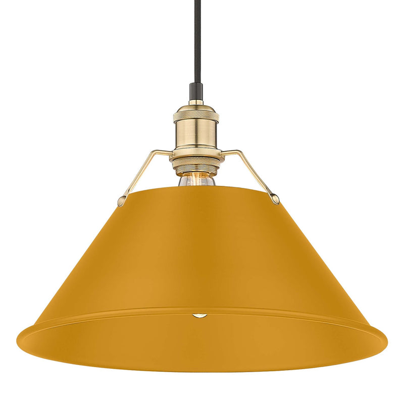 Orwell 14" Pendant in Brushed Champagne Brass
