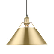 Orwell 14" Pendant in Brushed Champagne Brass