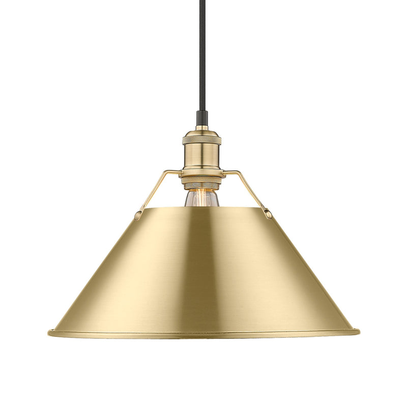 Orwell 14" Pendant in Brushed Champagne Brass