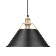 Orwell 14" Pendant in Brushed Champagne Brass