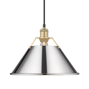 Orwell 14" Pendant in Brushed Champagne Brass
