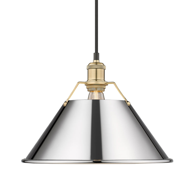 Orwell 14" Pendant in Brushed Champagne Brass