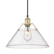 Orwell 14" Pendant in Brushed Champagne Brass
