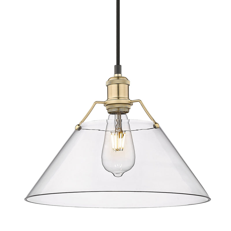 Orwell 14" Pendant in Brushed Champagne Brass