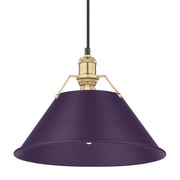 Orwell 14" Pendant in Brushed Champagne Brass