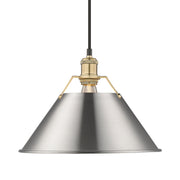 Orwell 14" Pendant in Brushed Champagne Brass