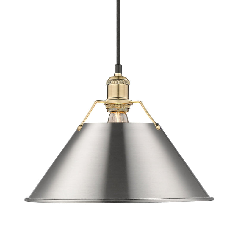 Orwell 14" Pendant in Brushed Champagne Brass