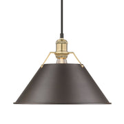 Orwell 14" Pendant in Brushed Champagne Brass