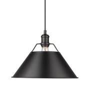 Orwell 14" Pendant in Matte Black