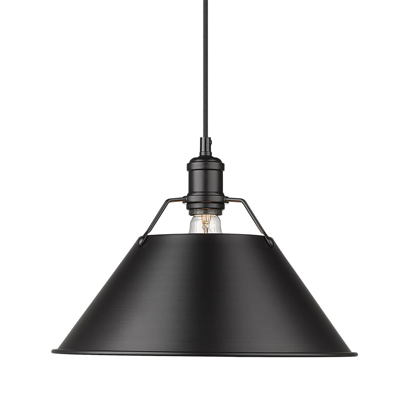 Orwell 14" Pendant in Matte Black