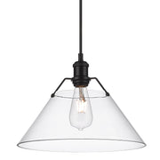 Orwell 14" Pendant in Matte Black