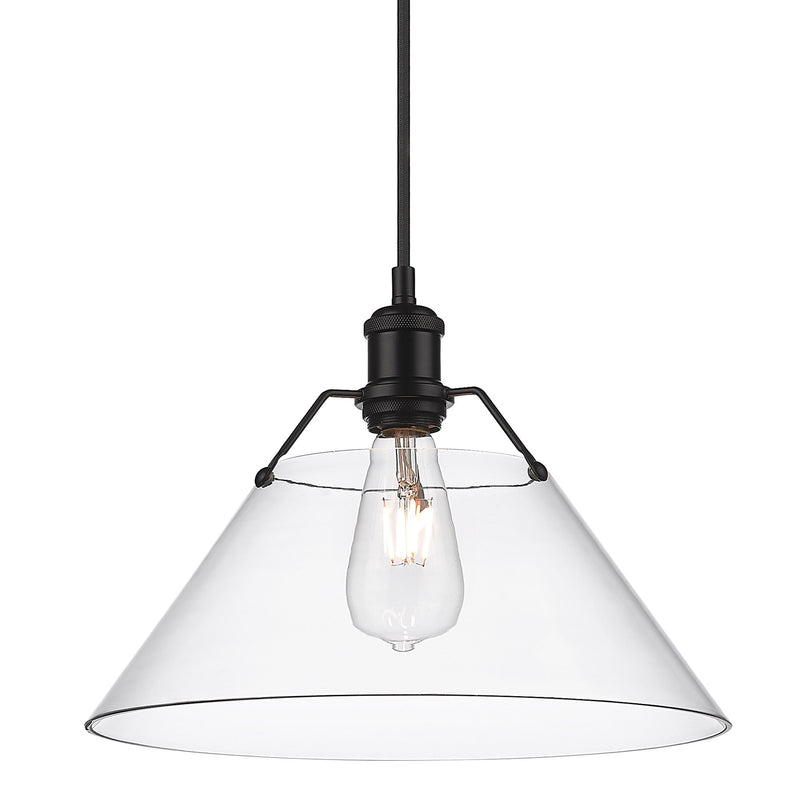 Orwell 14" Pendant in Matte Black