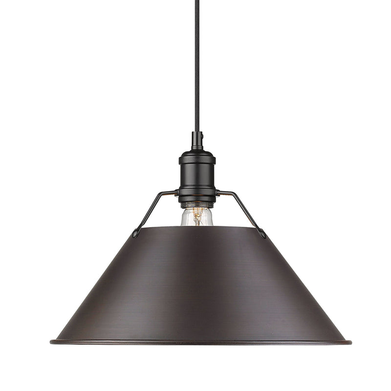Orwell 14" Pendant in Matte Black
