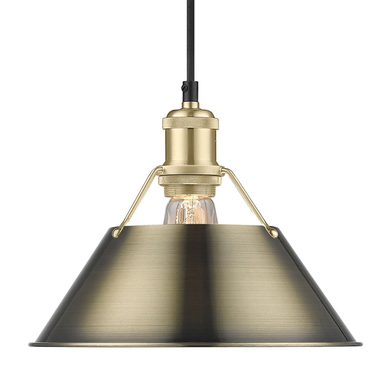 Orwell 10" Pendant in Brushed Champagne Brass
