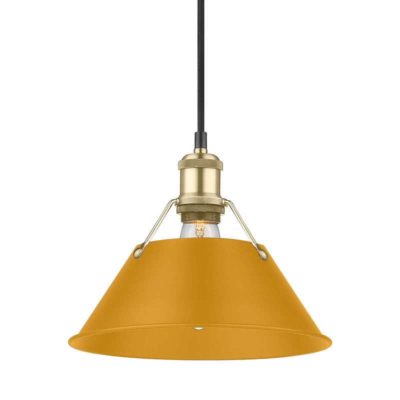 Orwell 10" Pendant in Brushed Champagne Brass