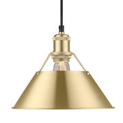 Orwell 10" Pendant in Brushed Champagne Brass