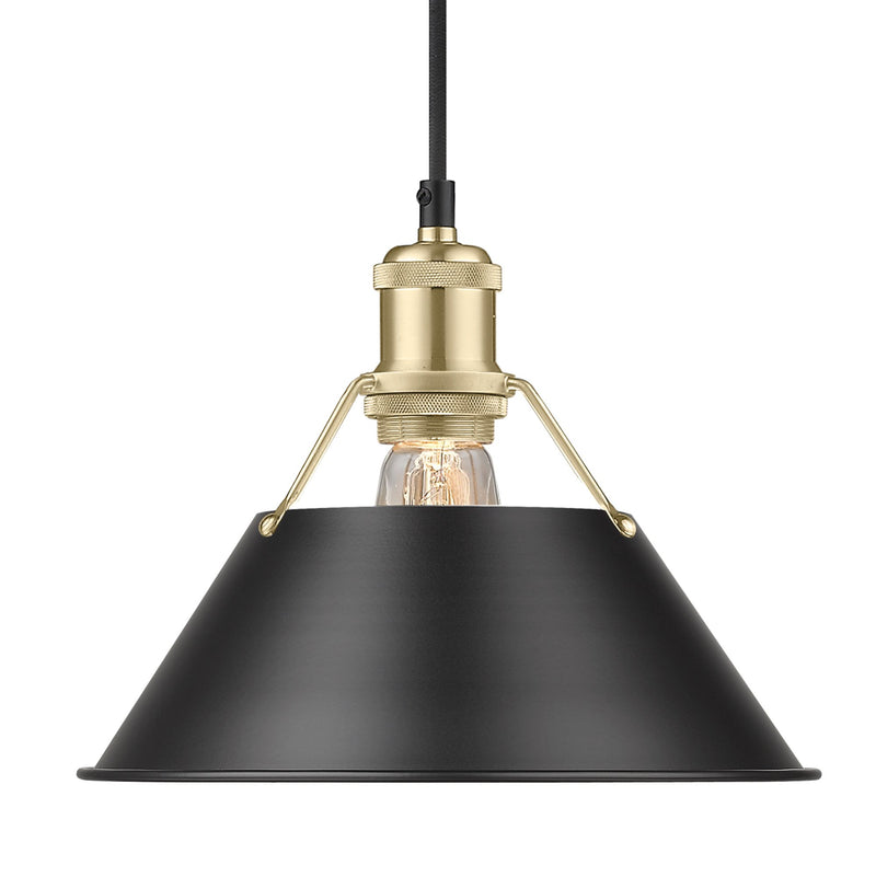 Orwell 10" Pendant in Brushed Champagne Brass