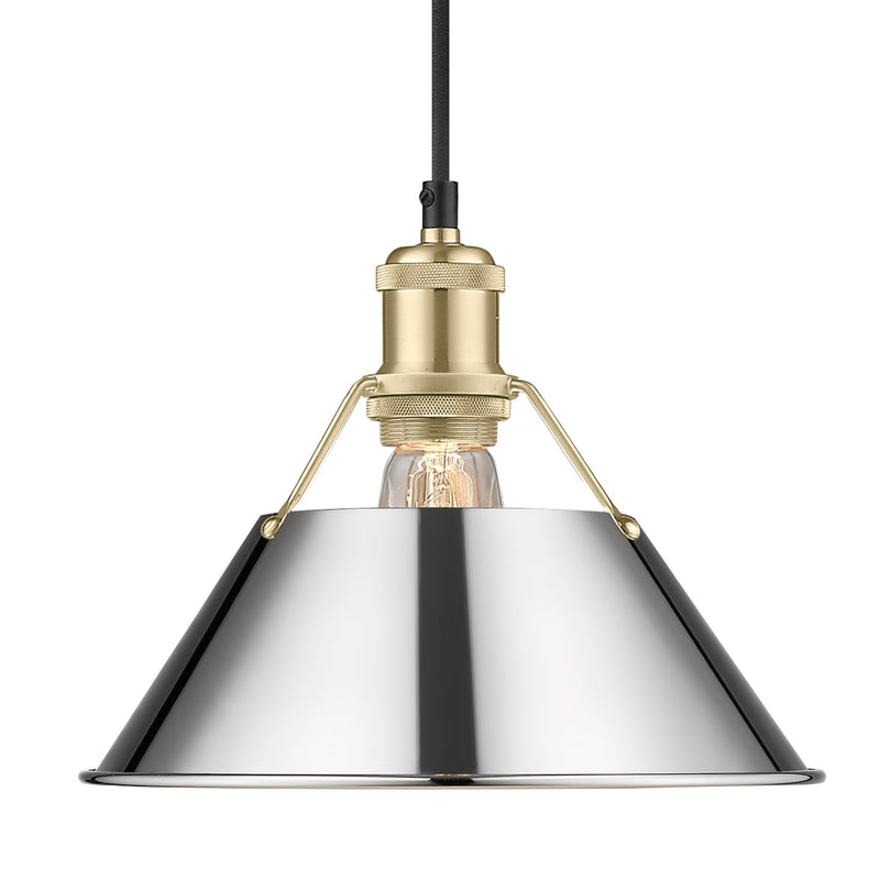 Orwell 10" Pendant in Brushed Champagne Brass