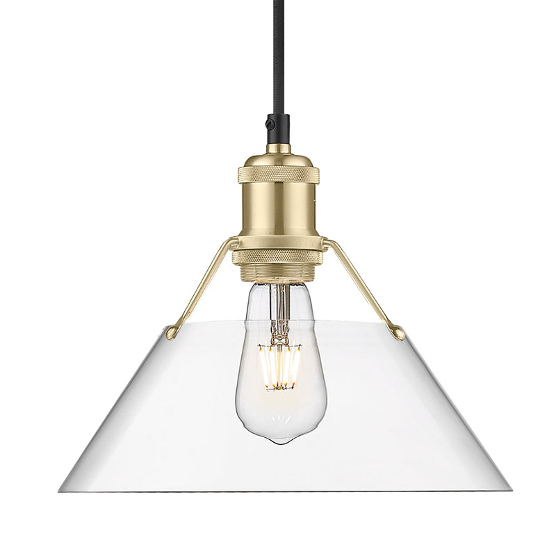Orwell 10" Pendant in Brushed Champagne Brass