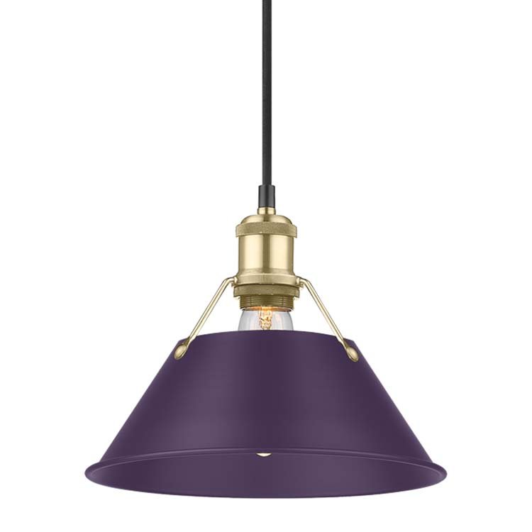 Orwell 10" Pendant in Brushed Champagne Brass