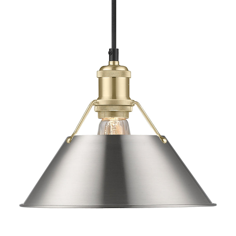 Orwell 10" Pendant in Brushed Champagne Brass