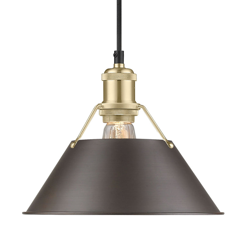 Orwell 10" Pendant in Brushed Champagne Brass