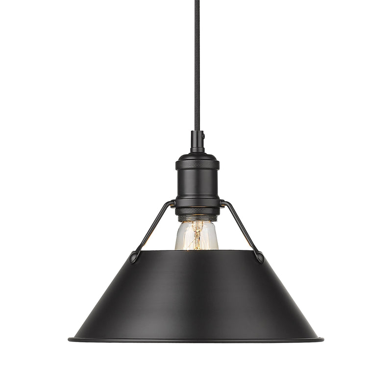 Orwell 10" Pendant in Matte Black