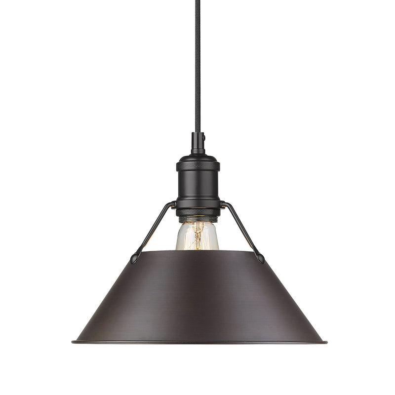 Orwell 10" Pendant in Matte Black