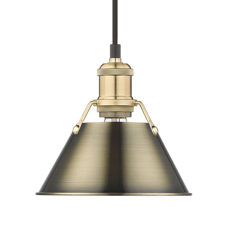 Orwell 8" Pendant in Brushed Champagne Brass
