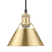 Orwell 8" Pendant in Brushed Champagne Brass