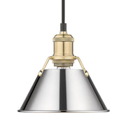 Orwell 8" Pendant in Brushed Champagne Brass