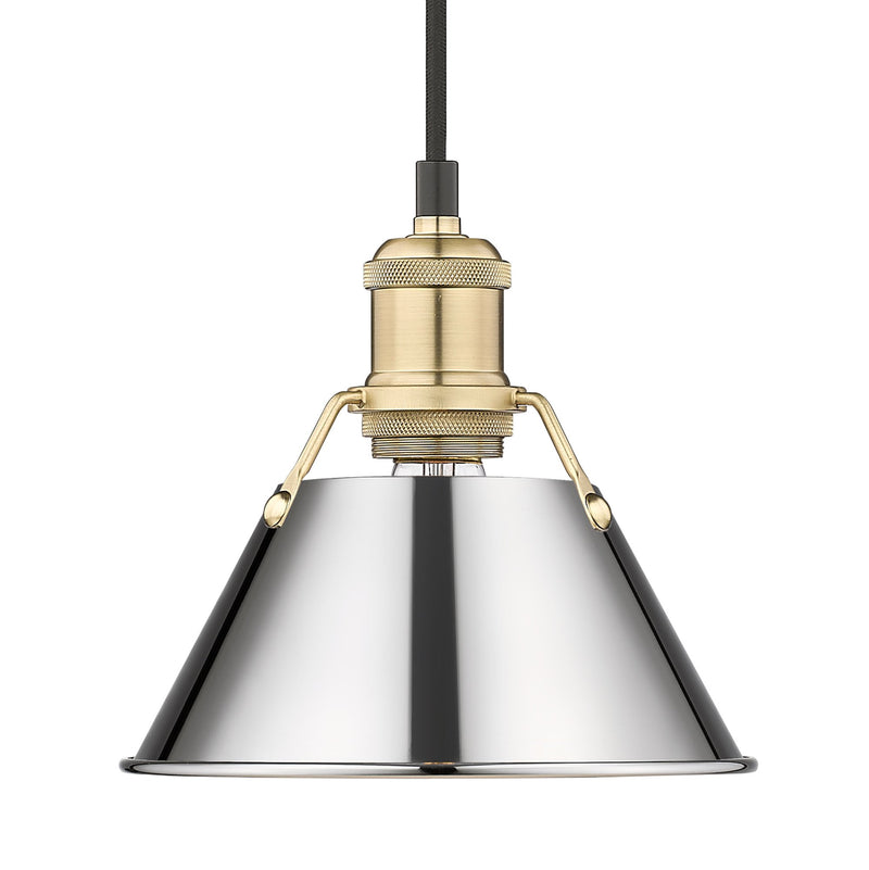 Orwell 8" Pendant in Brushed Champagne Brass