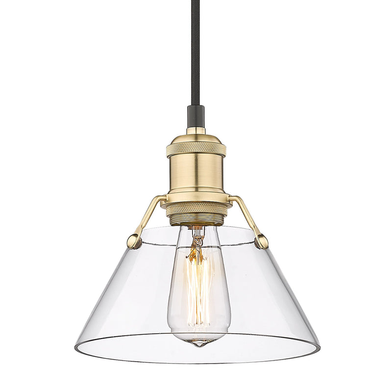 Orwell 8" Pendant in Brushed Champagne Brass
