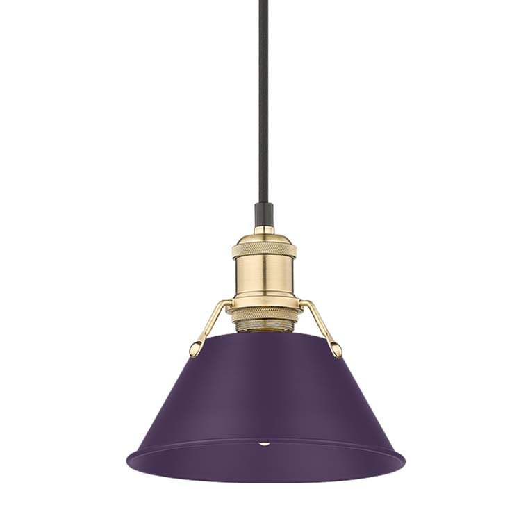 Orwell 8" Pendant in Brushed Champagne Brass