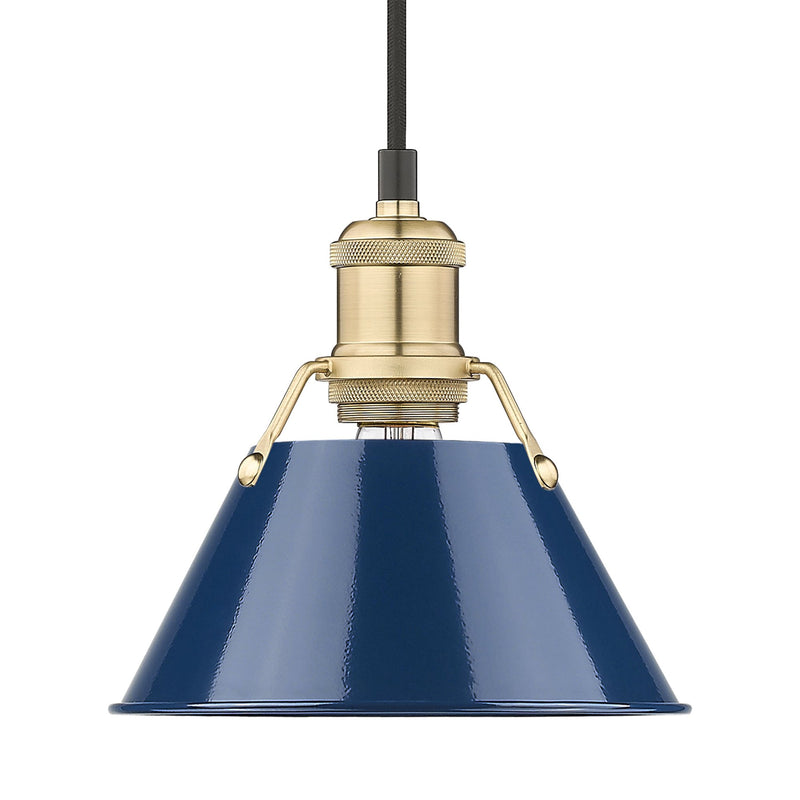 Orwell 8" Pendant in Brushed Champagne Brass